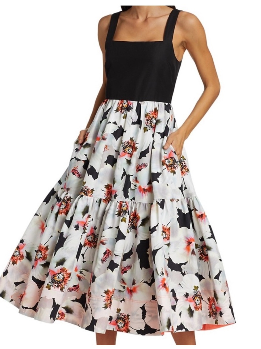 NWT Tanya Taylor Gia floral midi Dress sz 2